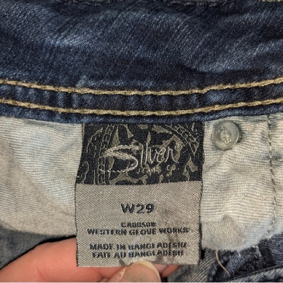 Size 29/25 Women’s Silver Jeans SUKI CAPRI cropped - Picture 3 of 7